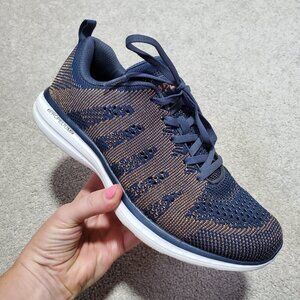 APL Techloom Breeze Sneakers Running Shoes Limited Edition Gold Navy Women's 8